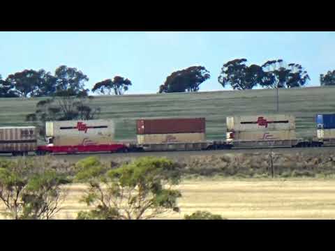 CSR 014 & 013 with 5PM9 SCT Interstate Freighter, at BUNGULLA and BOORAN.  Friday 22/4/2022.