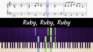 How to play piano part of Ruby by Foster The People (sheet music)