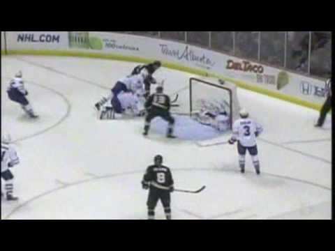 Jonas Gustavsson with an Awesome Save vs. Anaheim