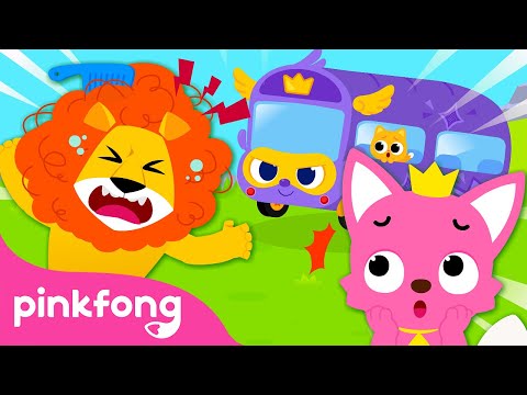 The Wheels on the Super Bus go round and round | Animal Songs of Pinkfong Ninimo | Pinkfong Song