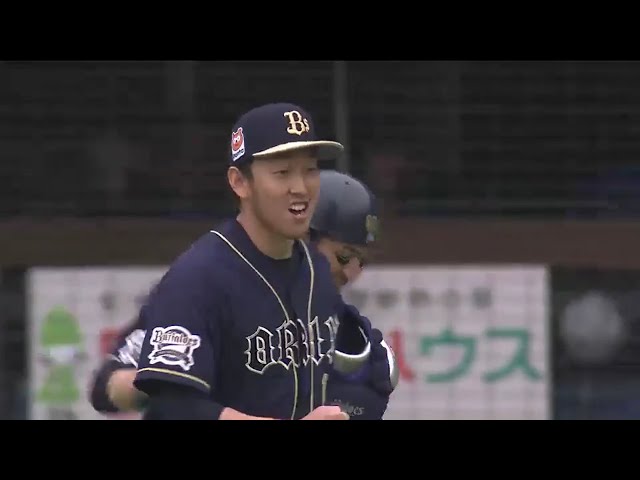 【9回裏】バファローズ・平野 通算100セーブ達成!! 2016/4/24 M-Bs