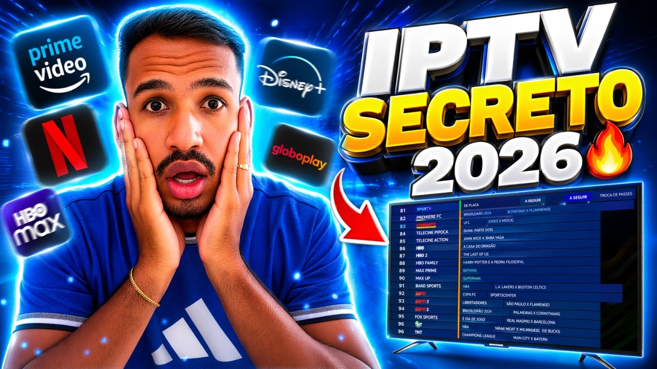 FIZ UM REVIEW DE UM BAITA IPTV SECRETO! Testei o app de IPTV mais estável de 2026 por 6 MESES…