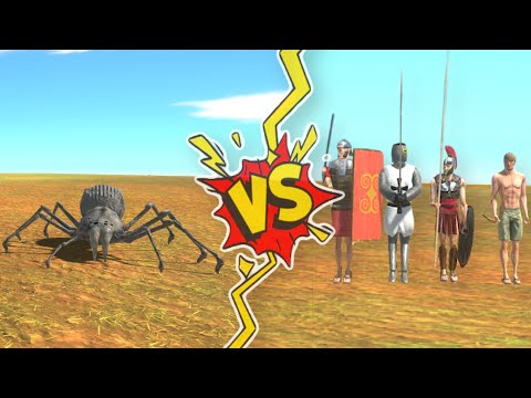 ARBS Saber Toothed Spider VS Ancient Humans | Animal Revolt Battle Simulator