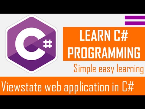 ViewState Web Application in C | C Tutorial For Beginners | Asp Net Tutorials