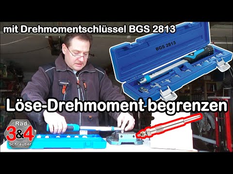 Löse-Drehmoment begrenzen mit Drehmomentschlüssel BGS 2813 für Glühkerzen