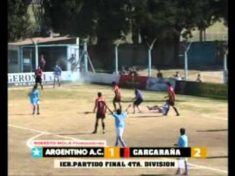 Final Ida Cuarta División, LCF: Argentino 1 - 2 Cremería