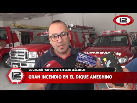 CHUBUT | GRAN INCENDIO EN EL DIQUE AMEGHINO