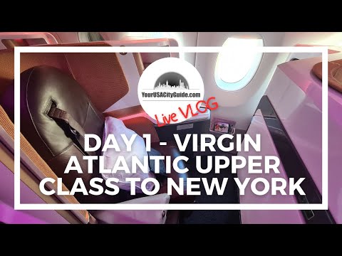 Vlog ao vivo, dia 1 - Virgin Atlantic Upper Class de Londres Heathrow a Nova York