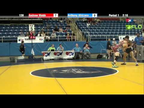 Junior 138 - Andrew Webb (Georgia) vs. Anthony Africano (Connecticut)