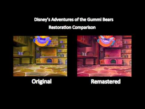 Disney's Gummi Bears - Intro Sequence (Original vs. Remastered Comparison)