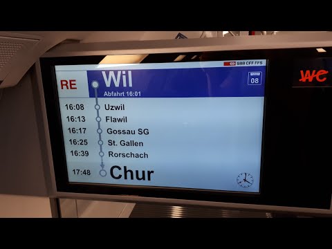 SBB Ansage im FV-Dosto Begrüssung im RE nach Chur