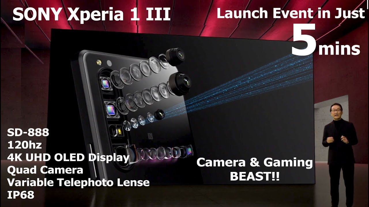 Sony Xperia 1 iii Launch Event in Just 5 mins | Gaming & Camera Beast #SonyXperia1 #SonyXperia1iii