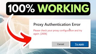 Download the video "How to Fix Proxy Authentication Error 2606 in Microsoft OneDrive On Windows 11"
