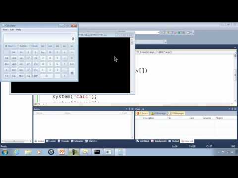 C++ Win32 Console Tutorial 10 - System Programming And Commands - IE Calculator Batch