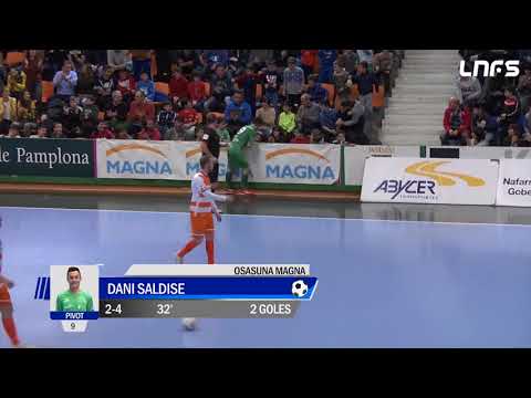 Gol Dani Saldise (2-4) Osasuna Magna - Plásticos Romero Cartagena. 1Div, J21