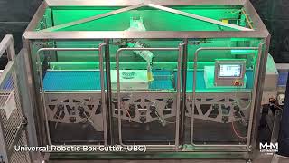 Universal Robotic Box Cutter (UBC) with Box Unload