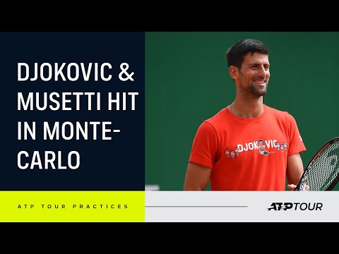 Sensational Djokovic & Musetti Practice In Monte-Carlo