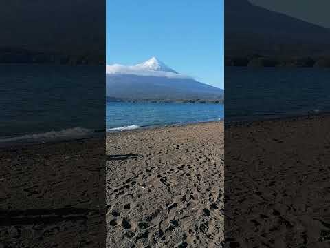 Lago Llanquihue, playa Ensenada, región de los lagos, Chile #volcanosorno