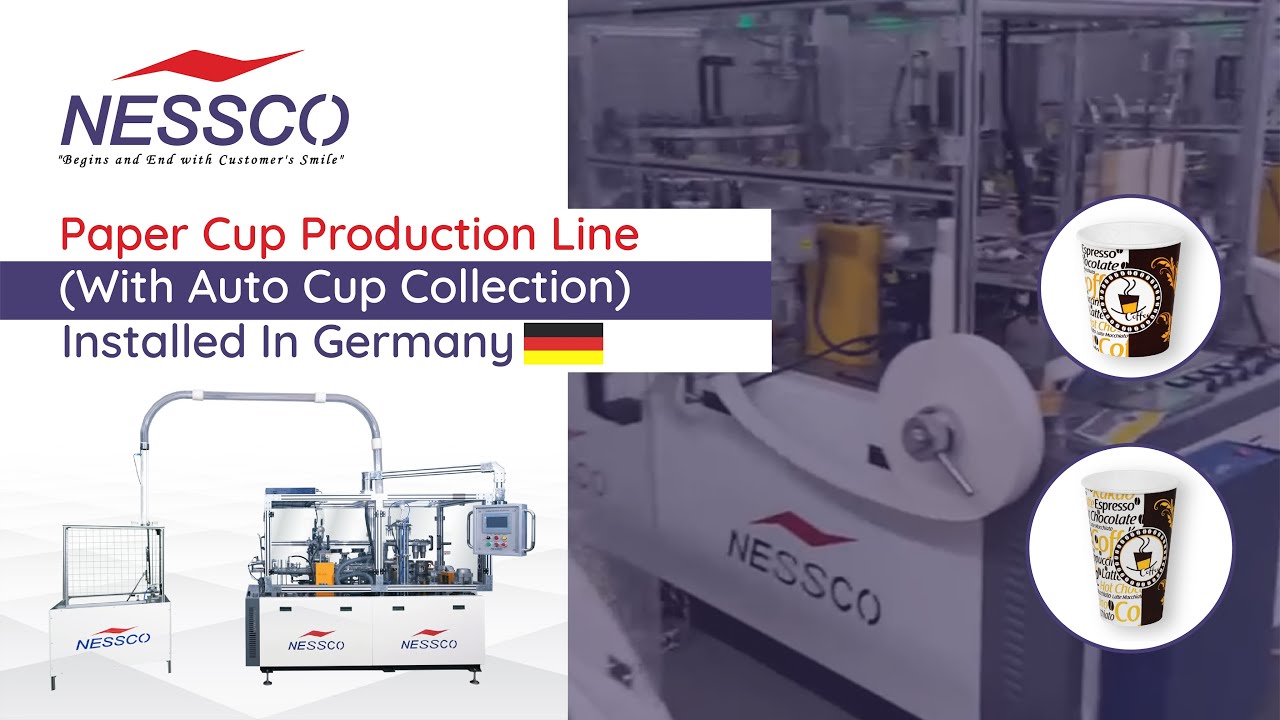 Paper Cup Production Line Set Up In Germany | Nessco India