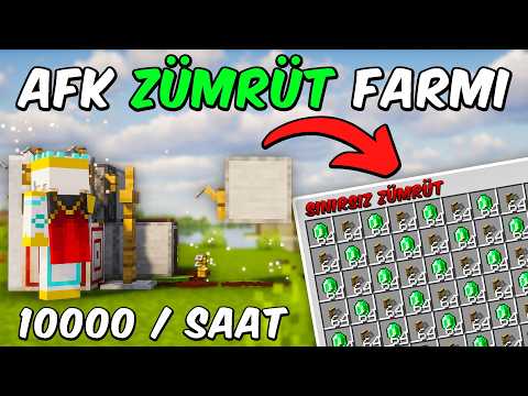 Minecraft EN KOLAY AFK Sınırsız Zümrüt Farmı 1.21 (Tuzak kancası)