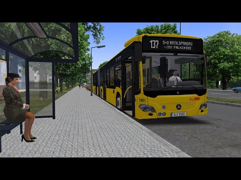 OMSI 2 | Spandau M&Z | Mercedes-Benz C2 E6 GN BVG | 137 nach Rath. Spandau ➡ 337 nach Bf. Falkensee