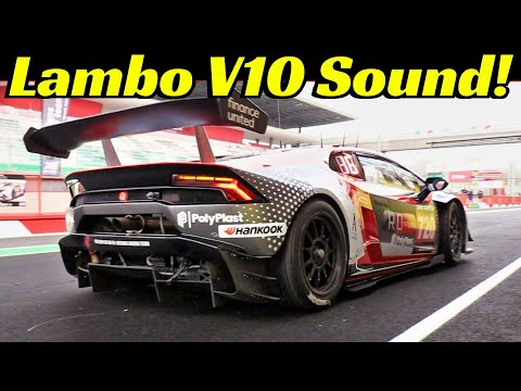 Lamborghini Huracán LP620-2 Super Trofeo by RD Signs Racing Team, V10 Engine Sound, 12H Mugello 2020