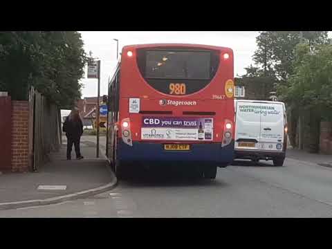 Stagecoach North East 980 - Tofts End Farm Terminus 39667 ( NJ08CTF ) Enviro 200 MAN
