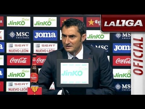 Rueda de Prensa de Valverde tras el Valencia CF (1-0) Granada CF - HD