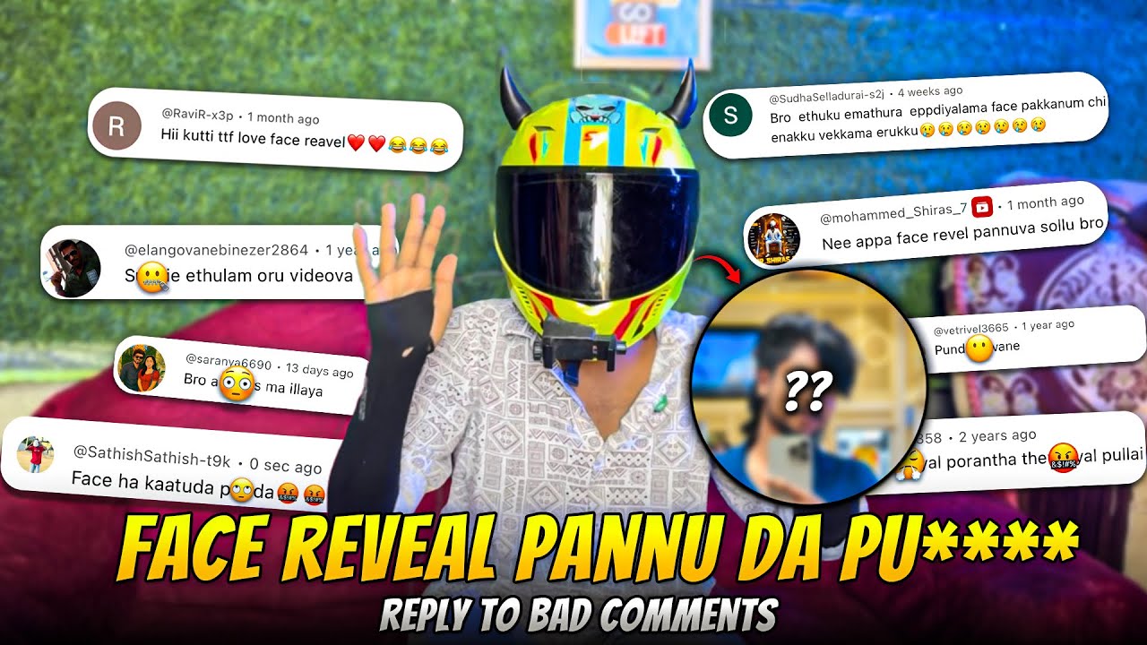 Kuttyttf | 🤬 Reply To Bad Comments💢⁉️| 😱Face Reveal Pannu Da Pu**** | #ttf #kuttyttf #vlog #face 
