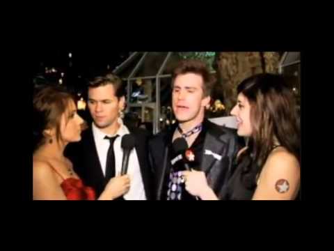 Gavin Creel and Andrew Rannells at the 2009 Tonys