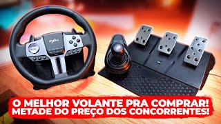 COMPREI O MELHOR VOLANTE "BARATO" COM EMBREAGEM, CÂMBIO, PRA PC, XBOX E PLAYSTATION! Pxn V9 Unboxing