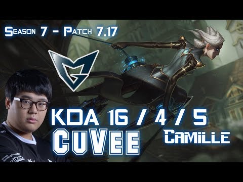 SSG CuVee CAMILLE vs RUMBLE Top - Patch 7.17 KR Ranked