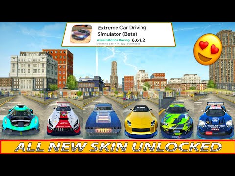 😍All New Mega Car Skin 😍 - Extreme Car Driving Simulator 2022 - Car Game