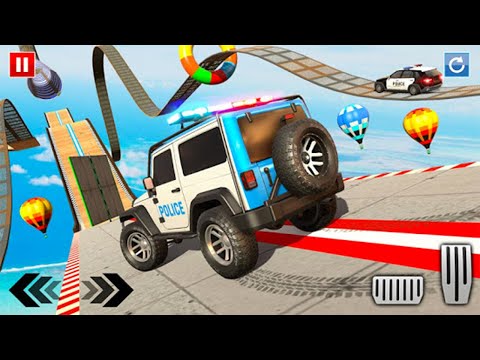Police Prado Car Stunt - Mega Ramp Stunts 3D - Android GamePlay - Car Games Android