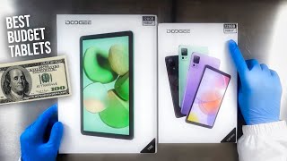 Best Budget Tablets 2023 around 100$ Doogee T10e & T20 mini Unboxing ASMR