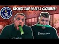 FASTEST TIME TO EAT A CUCUMBER WORLD RECORD ATTEMPT!