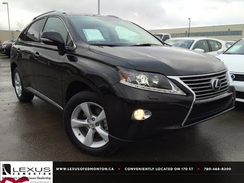 Lexus Certified Pre Owned Black 2014 RX 350 AWD Premium Package Review | Beaumont Alberta