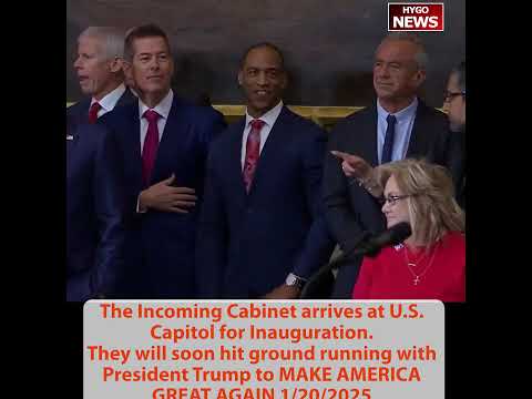 Chants of 'USA! USA!' Trump, Biden, Kamala, Vance & Incoming Cabinet arrive at the inauguration