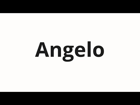 How to pronounce Angelo