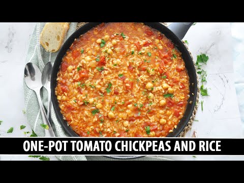 One-Pot Tomato Chickpeas and Rice | Seriously Good Pantry Staple Recipe