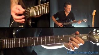 Metallica - Harvester of Sorrow Guitar Solo Lesson (Solo and Harmony Section)