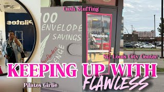 VLOG|100 ENVELOPE CASH STUFFING•She GOT A WARNING ⚠️ •Pilates Girlie I love it here•Marriage VENUE