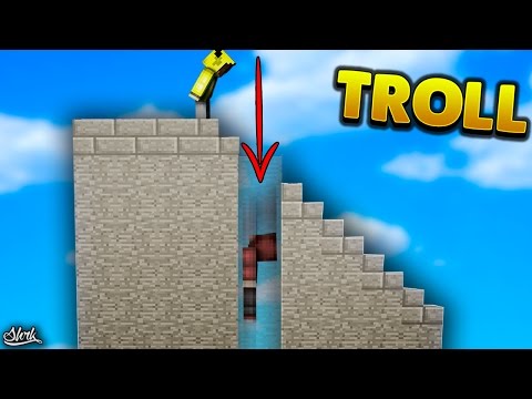 EN İYİ GÖRÜNMEZ MERDİVEN TUZAĞI! - Minecraft TROLL SKYWARS!