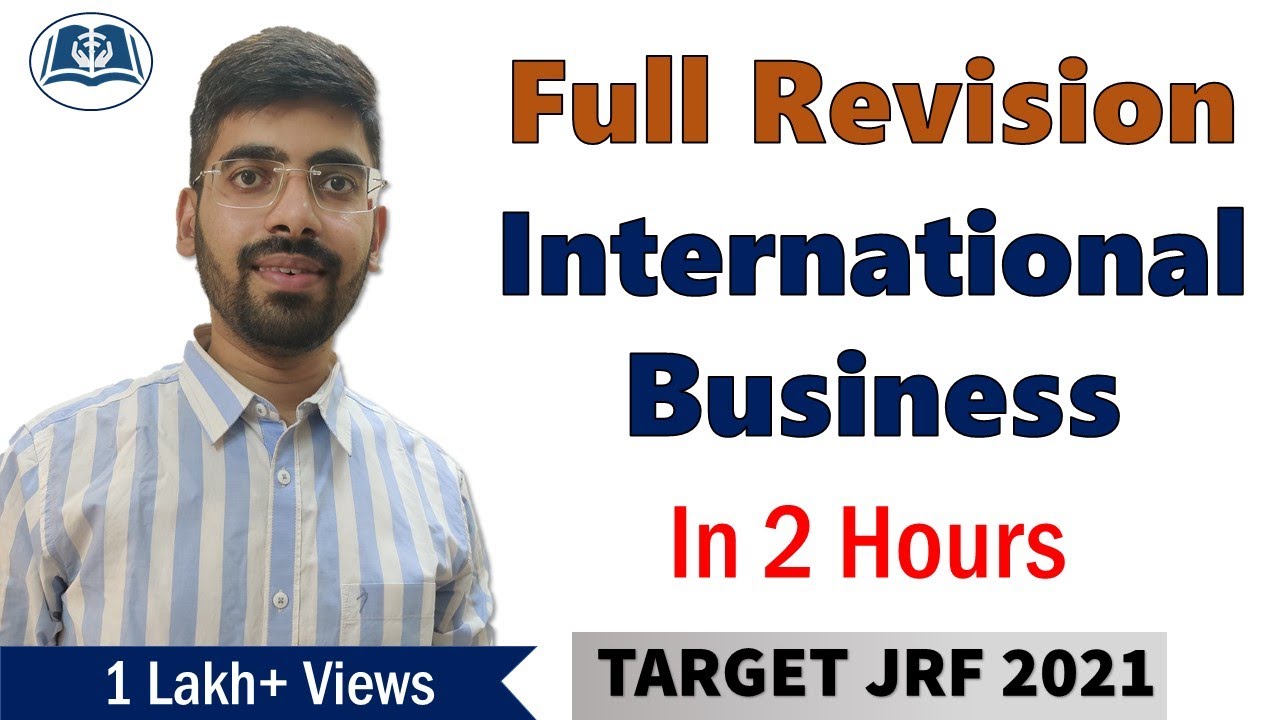 Complete Revision | International Business | UGC NET Commerce | Management