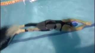 Roberto Leone Apnea Dinamica Dyn 100 mt durante gli allenamenti