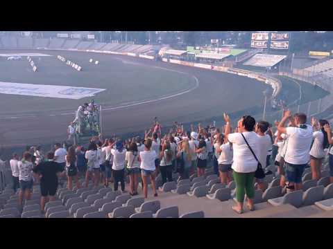 Włókniarz-Polonia Piła UŁAMEK, ŁĘGOWIK, CZAJA zabawa z kibicami