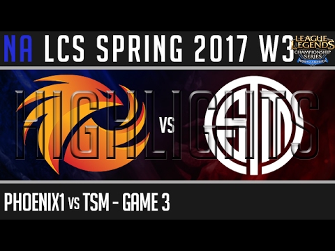 Phoenix1 vs TSM Highlights Game 3 - NA LCS W3D3 Spring 2017 - P1 vs TSM G3