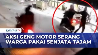 Download lagu Shocking! CCTV Captures Motorcycle Gang Carrying Sharp Weapons Attacking Residents in Cianjur | B... mp3
