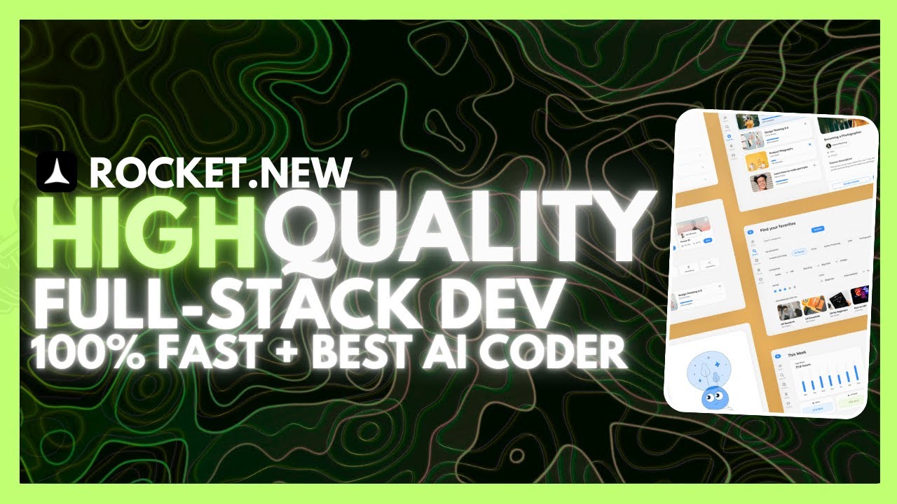 Rocket Coder: NEW AI Full-Stack Developer IS INSANE! Build HIGH Quality Full-Stack Apps With No CODE