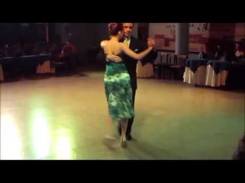  Luciano Paulino  and  Mara Oviedo  are  dancing  to  the  tango  "  Enamorado  "  by  Juan D'Arienzo